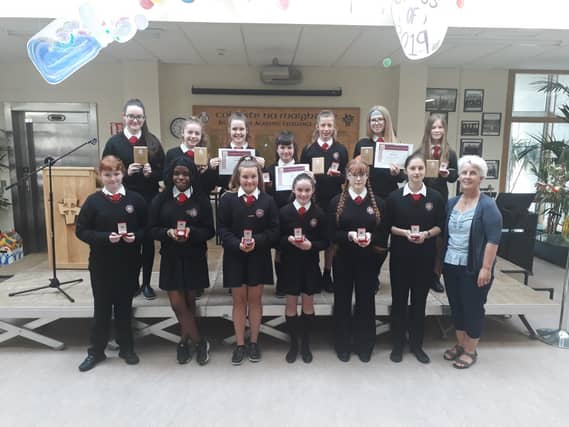 Awards ceremonies for first, second, third and fifth classes also took place in the school, with students honored for both their academic and sporting prowess.