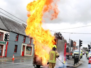 [caption id="attachment_239700" align="alignnone" width="294"] Safety Fire Demonstrations from members of Naas Fire Brigade[/caption]