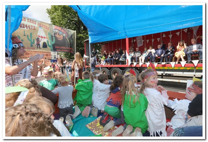 [caption id="attachment_170876" align="alignnone" width="800"] The viewing stand at the Kildare Town Derby Festival Parade last Sunday as viewed from an Emma Hughes wigwam.[/caption]