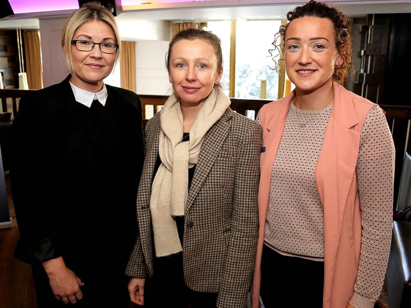 [caption id="attachment_184791" align="alignnone" width="1822"] Karen Geraghty (Sales and Marketing Manager Osprey Hotel), Rachel McMullen (Maxol) and Linda Byrne (Linda Byrne Illustrations)[/caption]