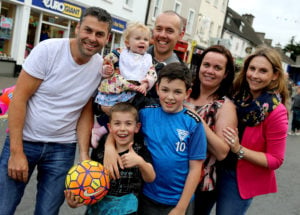 [caption id="attachment_108973" align="alignnone" width="300"] Jenny Higgins, Colm, Conor and Ryan Carberry with Wesley, Serena and Sadie Kelly[/caption]