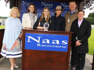 [caption id="attachment_109044" align="alignnone" width="300"] Rose Barrett O'Donoghue(Editor Kildare Post), Anna Fortune(Commercial Manager Kildare Post &amp; Kildare Now), Alexandra and Belinda Strudwick, James Byrne(Owners) and Trainer Murtagh(Jockey)[/caption]