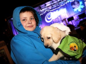 [caption id="attachment_136174" align="alignnone" width="300"] Jake Whelan with Peyton[/caption]