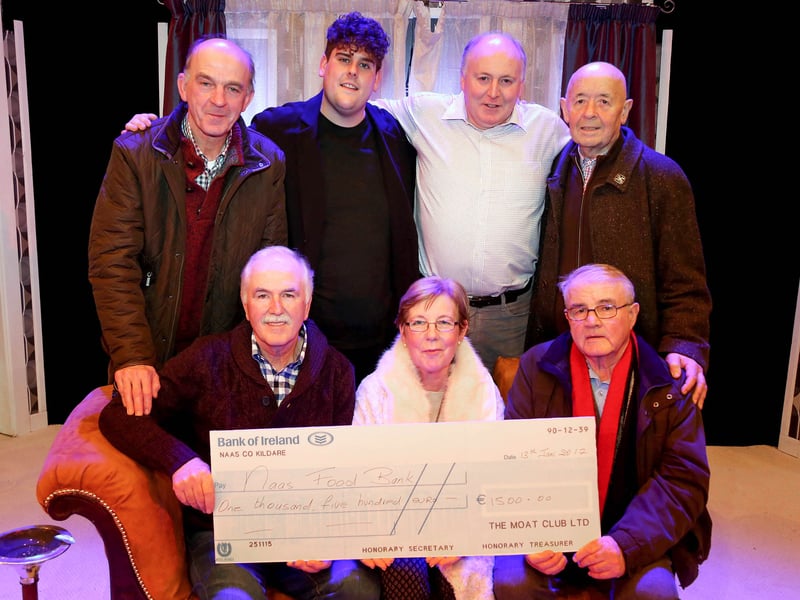 [caption id="attachment_139863" align="alignnone" width="3192"] Michael Finn (Naas Food Bank), Dan Horan (Moat Club PRO), Padraic Doyle (Plaza Suite Director), Stan Hickey (Moat Club President), Joe Byrne (Naas Food Bank), Mary Finn (Naas Food Bank) and John Sheehan (Naas Food Bank)[/caption]