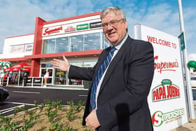 Pat McDonagh outside Supermac’s