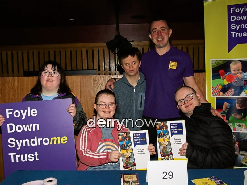 Foyle Down syndrome Trust Team pictured at Health Fest NW.