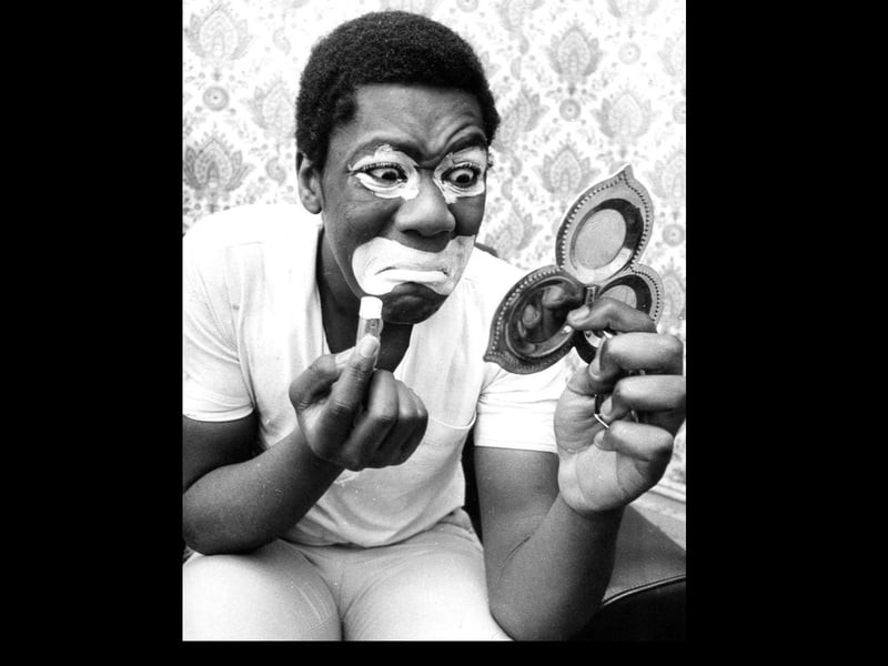 Lenny Henry is pictured at his home in Dudley in 1975, aged just 17, during a break from appearing in the stage version of The Black and White Minstrel Show. The image offers a fascinating glimpse of the future star at the very beginning of his career. Do you remember seeing Lenny Henry performing locally in the 1970s?