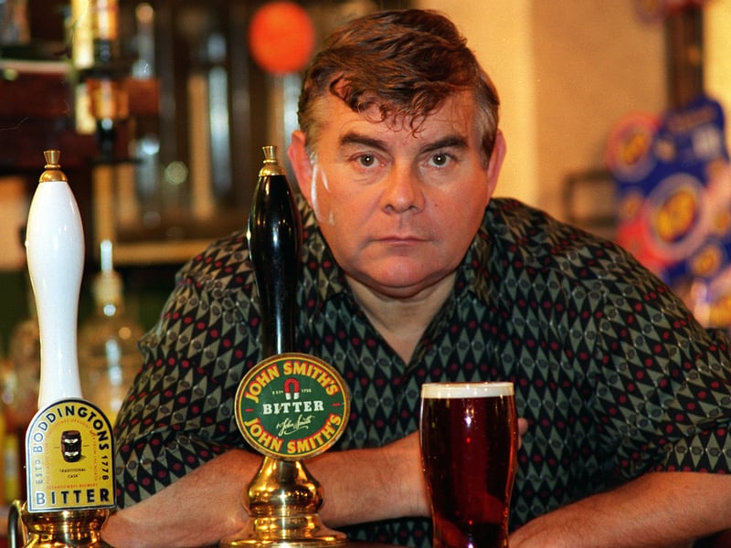 Do you remember landlord Fred Russell? He ran the Grey Horse at Brayton. Pictured in December 1997.