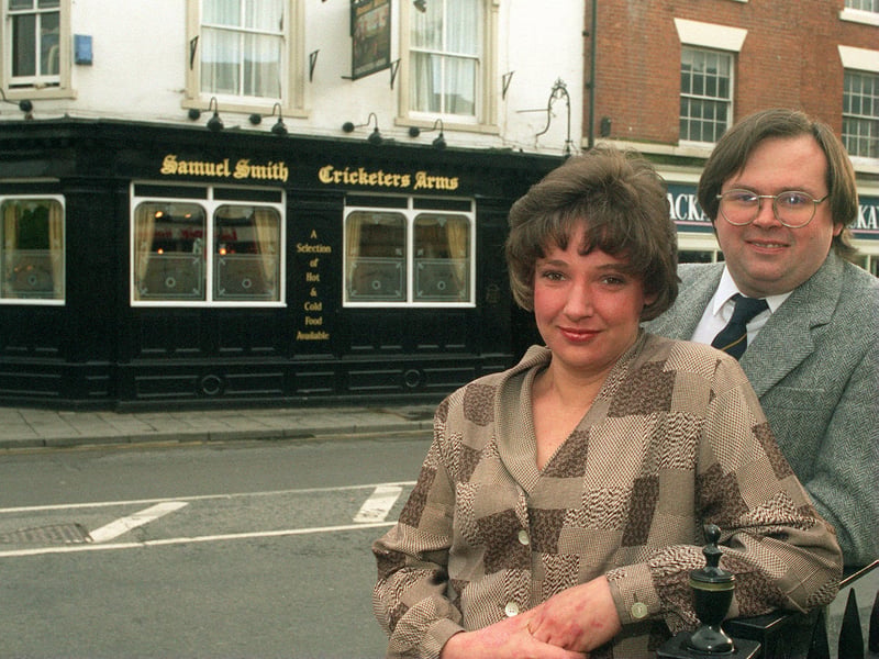 Do you remember Gill and Paul Grant ? They ran the Cricketers Arms. Pictured in June 1997.