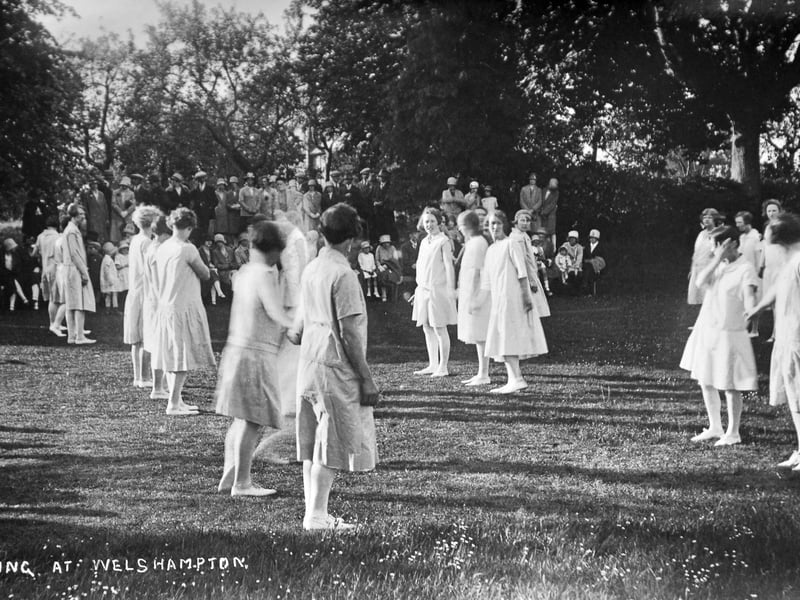 'Dancing at Welshampton,' c.1920s. This unused postcard carries no further details and comes from the collection of Bridgnorth postcard collector Ray Farlow.