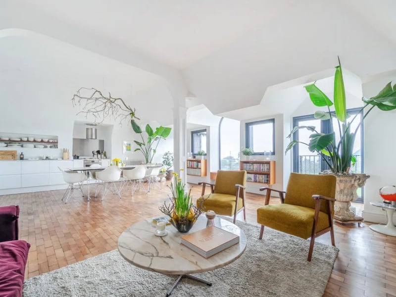 Inside this two-bedroom flat in South Parade, Southsea, which is on the market for £775,000. 