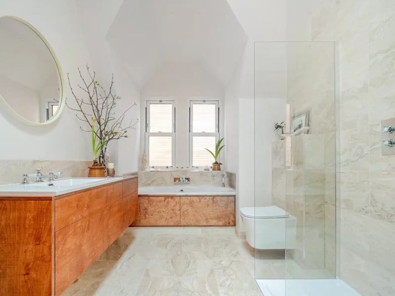 Inside this two-bedroom flat in South Parade, Southsea, which is on the market for £775,000. 