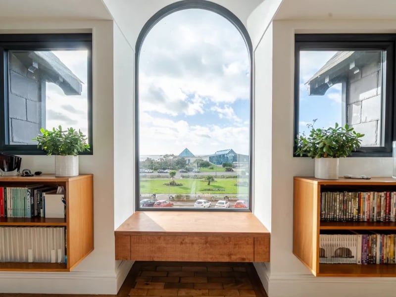 Inside this two-bedroom flat in South Parade, Southsea, which is on the market for £775,000. 