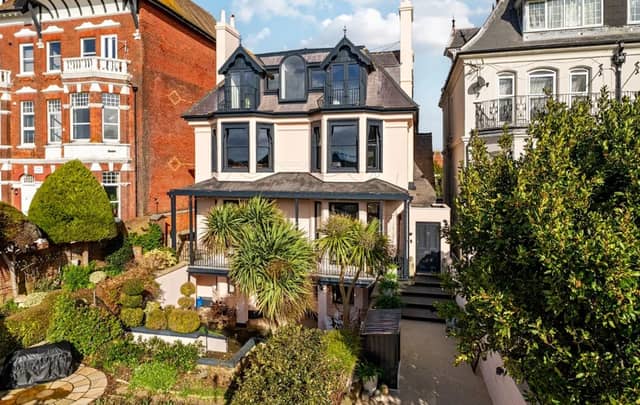 Inside this two-bedroom flat in South Parade, Southsea, which is on the market for £775,000.