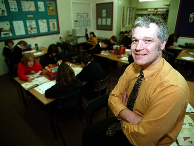 Martin Wynne, a teacher at Selby Abbey Primary School. Pictured in January 1999.