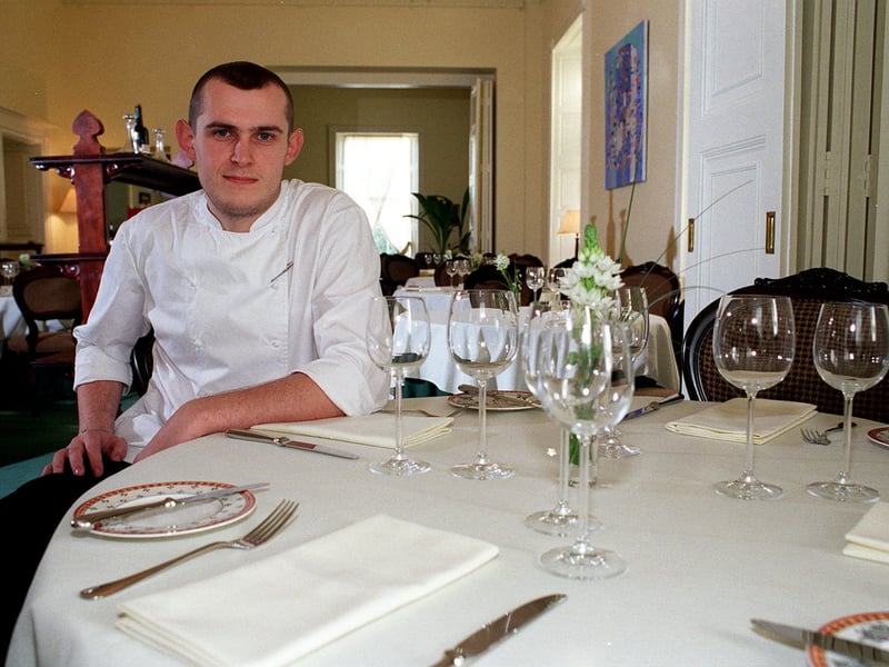Chef Martel Smith at Martels at Gateforth Hall pictured in September 1999.