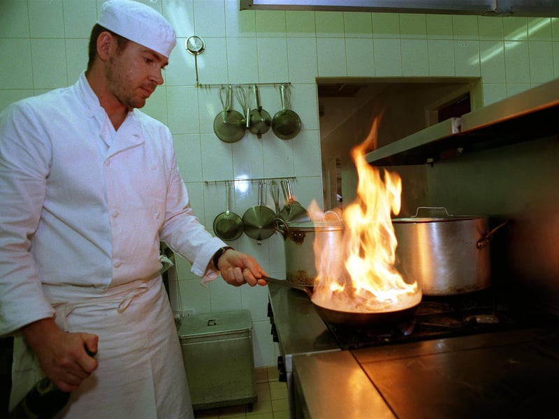 Karl Wormley, the sous cChef at Loftsome Bridge Coaching House at Wressle. Pictured in September 1999.