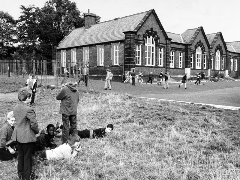 Pupils at Armley Lodge Primary School, Leeds, in October 1975