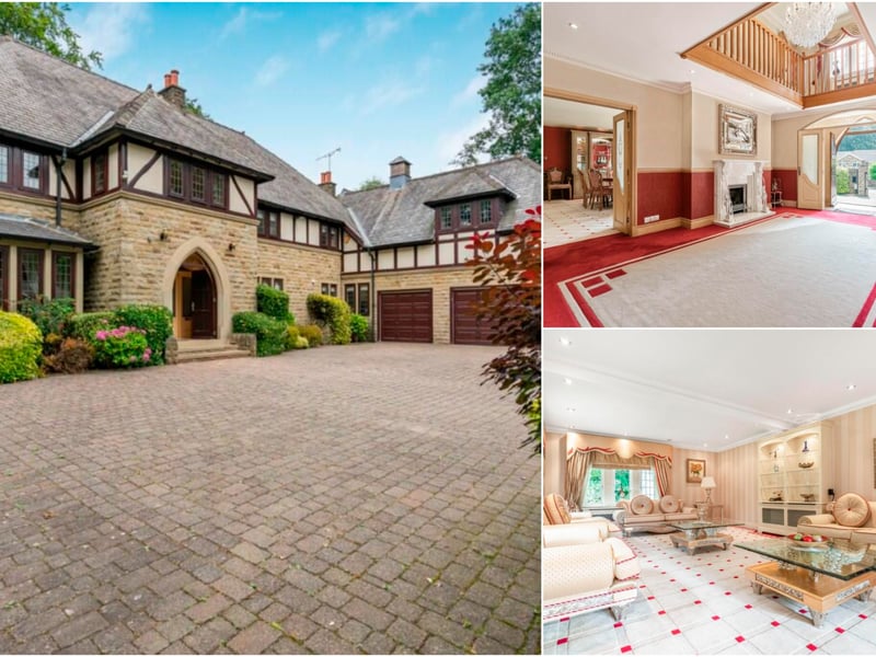 An impressive Tudor-style detached residence set within a private gated one-acre plot. The home blends character and luxury, featuring five bedrooms, elegant reception rooms, and a bespoke kitchen with premium finishes. Highlights include a leisure complex with indoor pool and jacuzzi, billiard room with bar, and beautifully landscaped wrap-around gardens, offering refined family living with exceptional privacy.