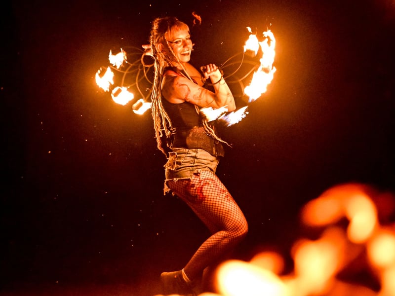 Performers were out in force for the Edinburgh event