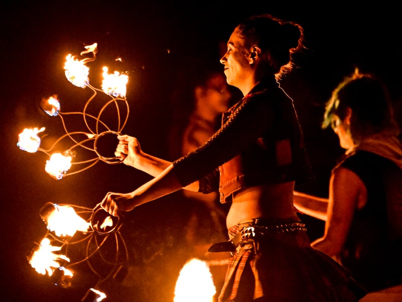 Performers help celebrate the annual Edinburgh event.