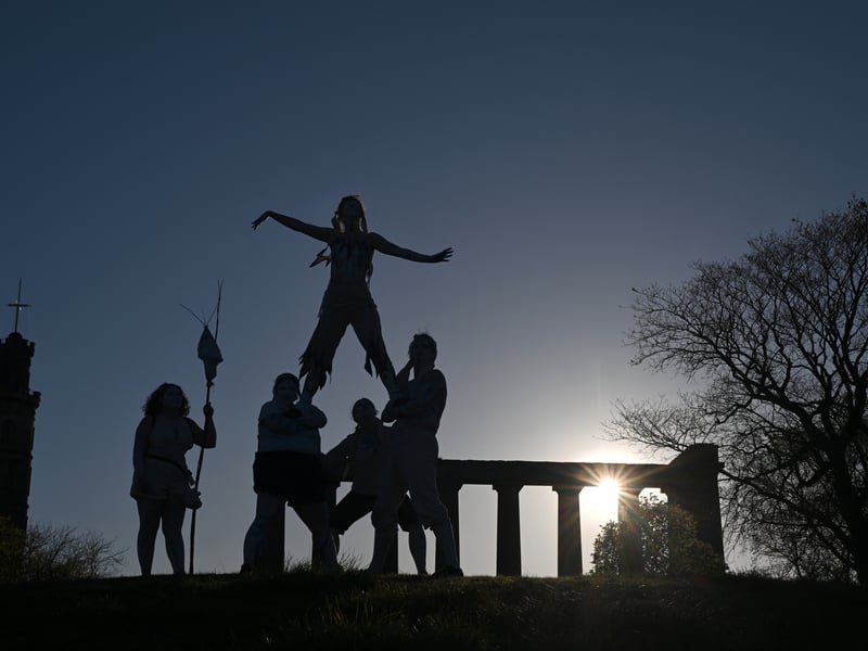 The annual celebration takes part on Calton Hill