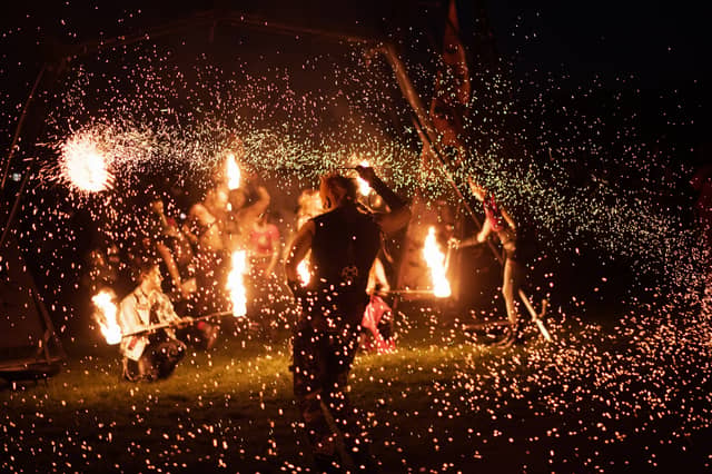 More than 9,500 people helped celebrate Beltane Fire Festival this year.