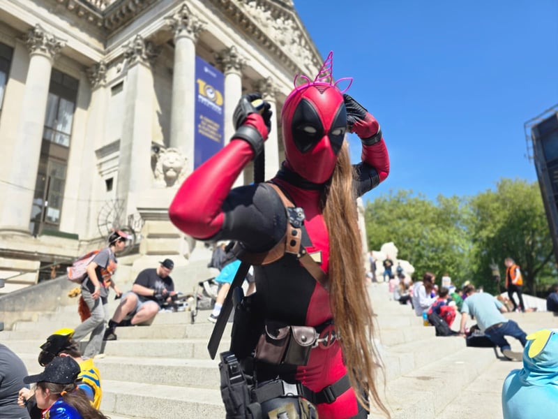 Huge crowds have flocked to Portsmouth Guildhall for Comic Con 2026.

Pictured: Lady.deadpool90

Picture: Habibur Rahman