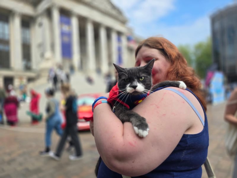 Huge crowds have flocked to Portsmouth Guildhall for Comic Con 2026.

Pictured: Mon-el the supercat

Picture: Habibur Rahman