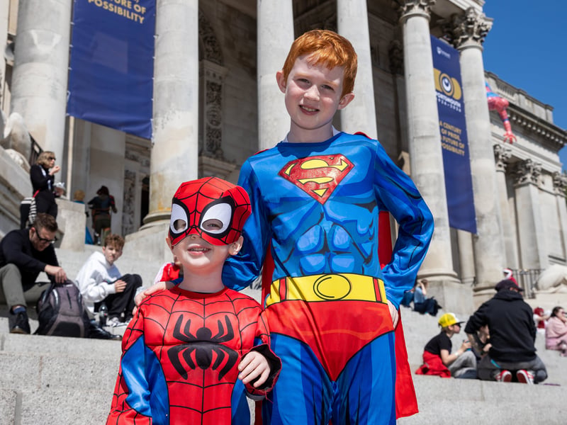 Huge crowds have flocked to Portsmouth Guildhall for Comic Con 2026.

Pictured: Thomas, 3 and Benjamin, 9

Picture: Alex Shute