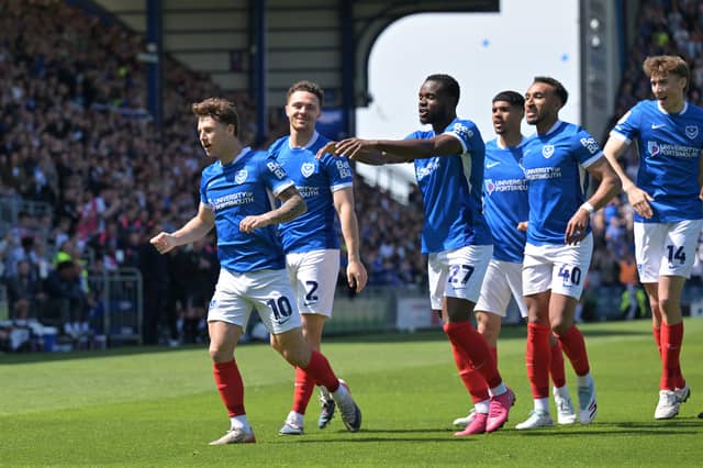 Adria Segecic grabbed his 11th of the season in Pompey's 1-1 draw with Birmingham. Picture: Graham Hunt/ProSportsImages