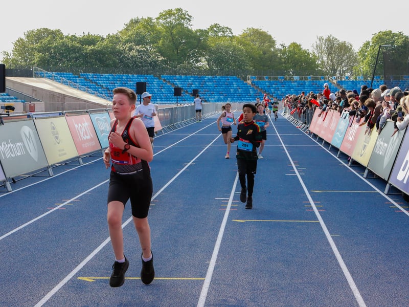 Alexander Stadium was packed with young runners and their families