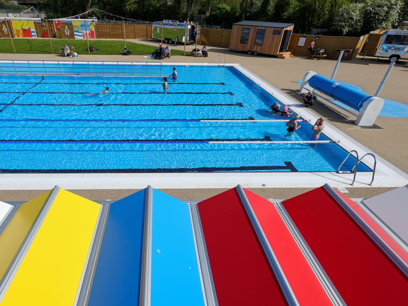 Hilsea Lido has celebrated its official opening day on Saturday, May 2, 2026 after undergoing a £7.75m renovation project. 


Picture: Chris Moorhouse (020526-36)