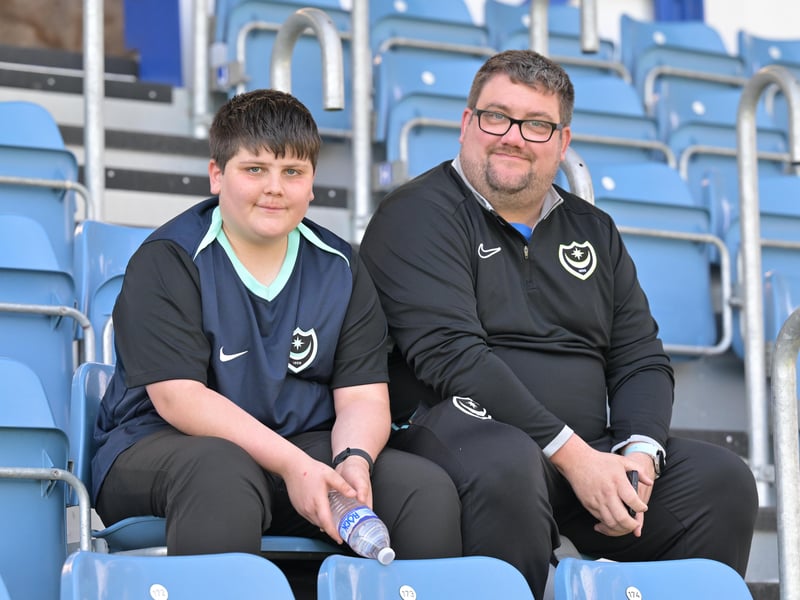 Brilliant photos of Pompey faithful celebrating the season finale against Birmingham City at Fratton Park.