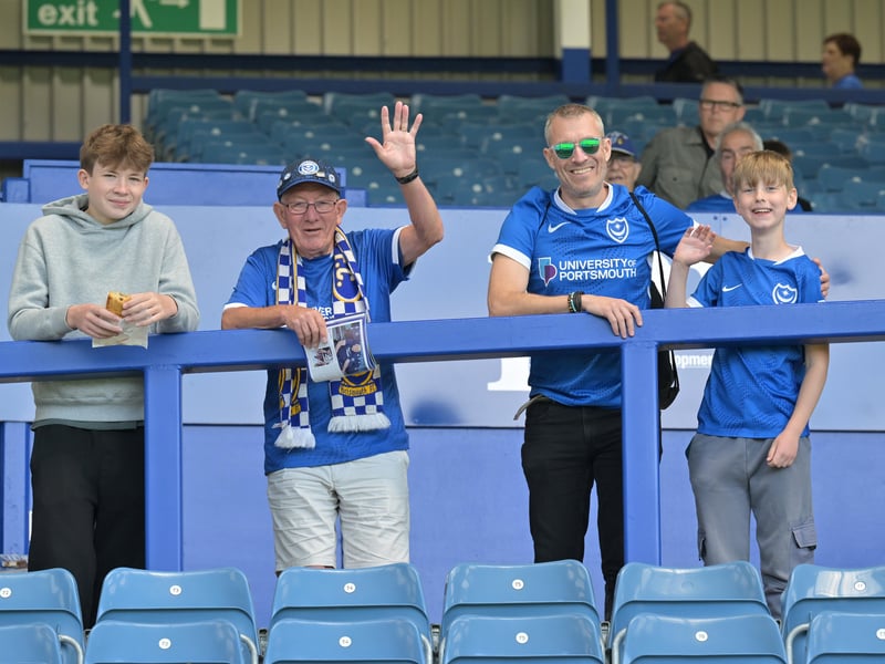 Brilliant photos of Pompey faithful celebrating the season finale against Birmingham City at Fratton Park.