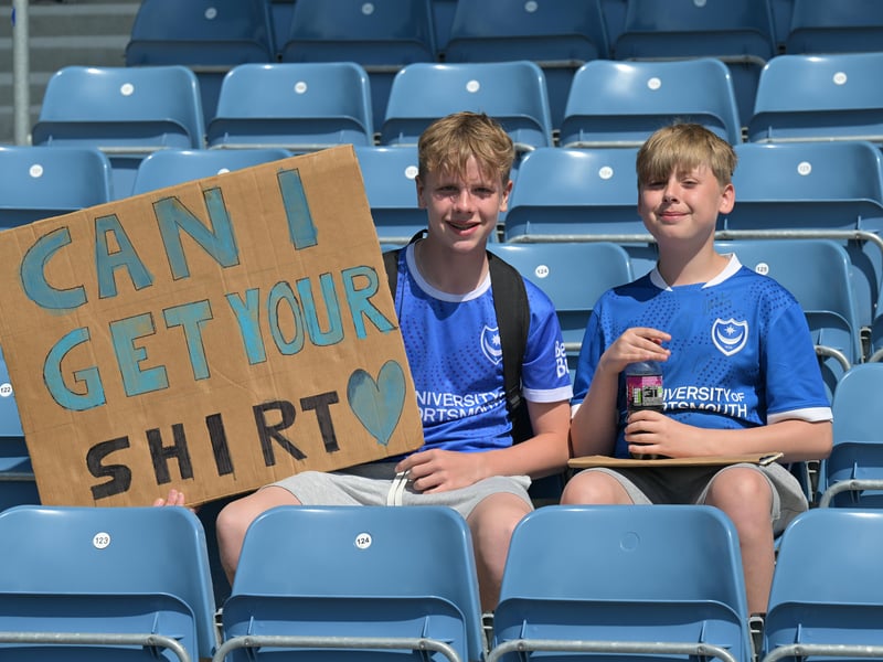 Brilliant photos of Pompey faithful celebrating the season finale against Birmingham City at Fratton Park.