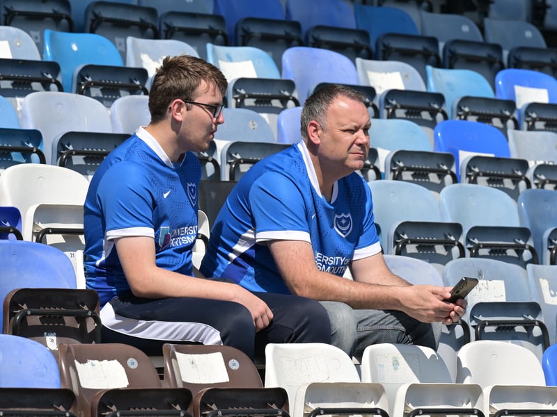Brilliant photos of Pompey faithful celebrating the season finale against Birmingham City at Fratton Park.