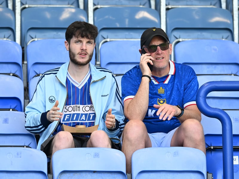 Brilliant photos of Pompey faithful celebrating the season finale against Birmingham City at Fratton Park.