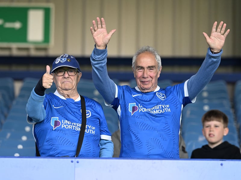 Brilliant photos of Pompey faithful celebrating the season finale against Birmingham City at Fratton Park.