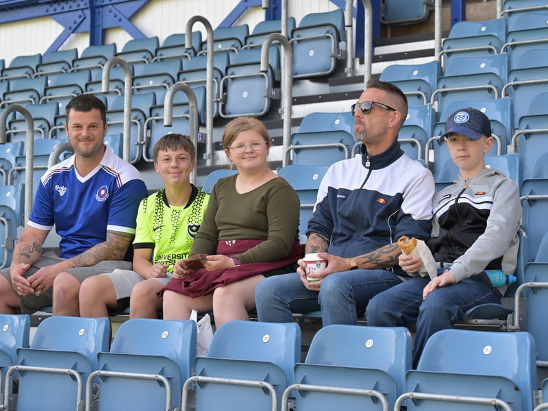 Brilliant photos of Pompey faithful celebrating the season finale against Birmingham City at Fratton Park.