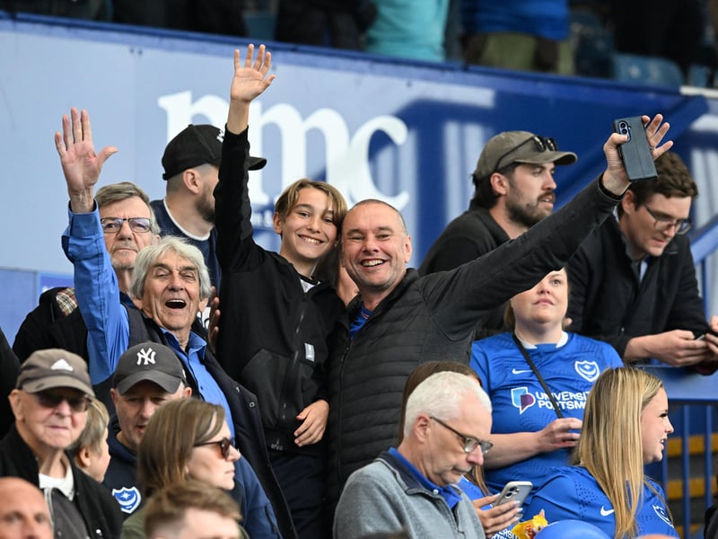 Brilliant photos of Pompey faithful celebrating the season finale against Birmingham City at Fratton Park.