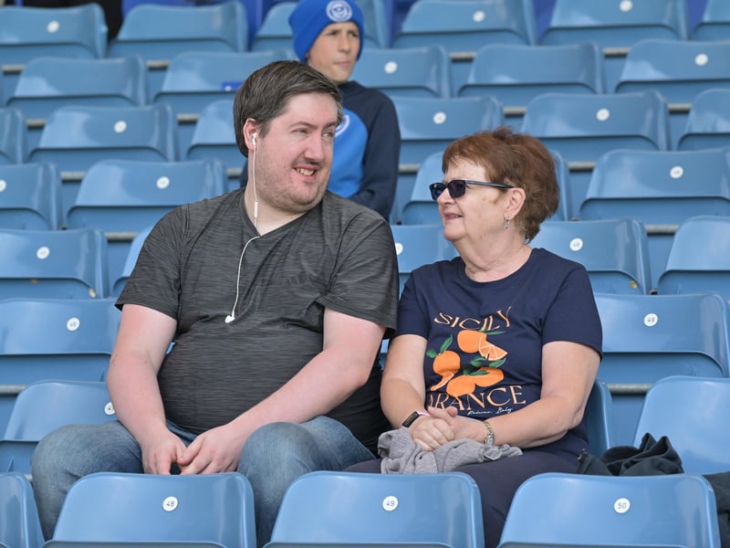 Brilliant photos of Pompey faithful celebrating the season finale against Birmingham City at Fratton Park.