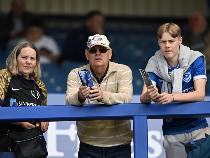 Brilliant photos of Pompey faithful celebrating the season finale against Birmingham City at Fratton Park.