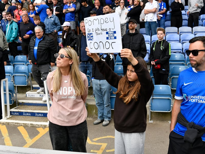 Brilliant photos of Pompey faithful celebrating the season finale against Birmingham City at Fratton Park.