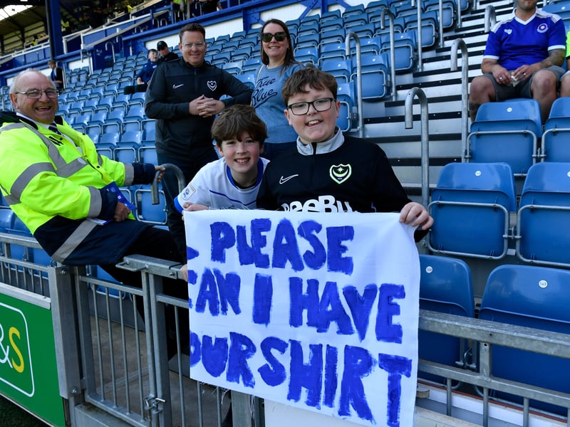 Brilliant photos of Pompey faithful celebrating the season finale against Birmingham City at Fratton Park.