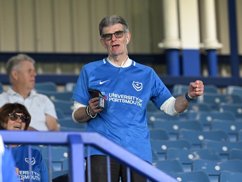Brilliant photos of Pompey faithful celebrating the season finale against Birmingham City at Fratton Park.