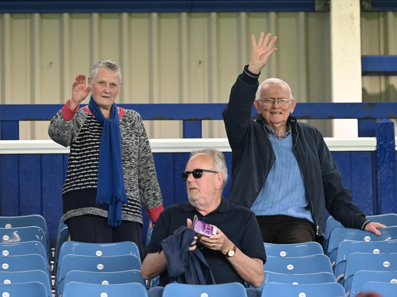 Brilliant photos of Pompey faithful celebrating the season finale against Birmingham City at Fratton Park.