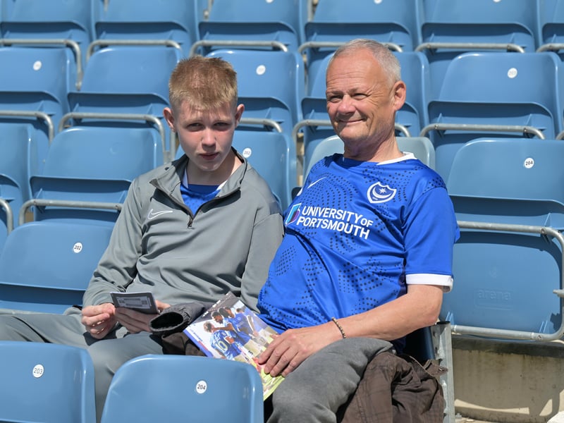 Brilliant photos of Pompey faithful celebrating the season finale against Birmingham City at Fratton Park.