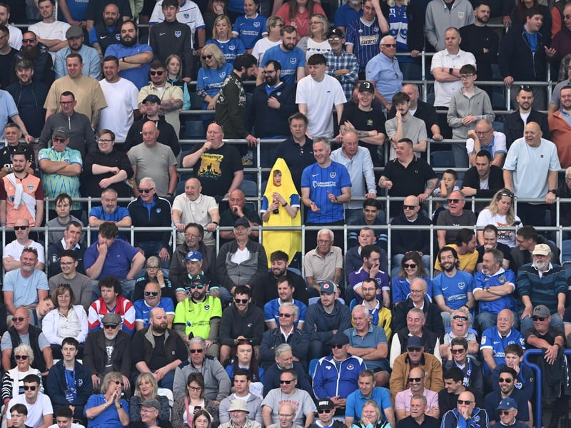 Brilliant photos of Pompey faithful celebrating the season finale against Birmingham City at Fratton Park.