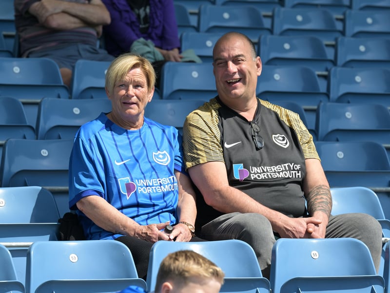 Brilliant photos of Pompey faithful celebrating the season finale against Birmingham City at Fratton Park.